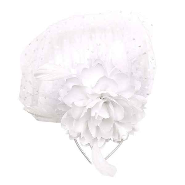 Front Veil Silky Feather Gatsby Fascinator