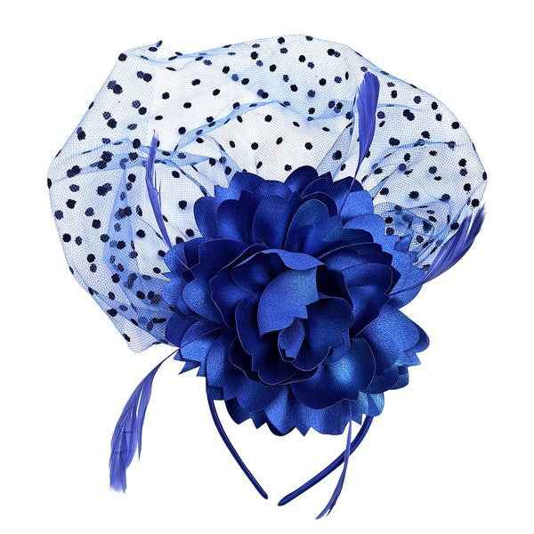 Front Veil Silky Feather Gatsby Fascinator