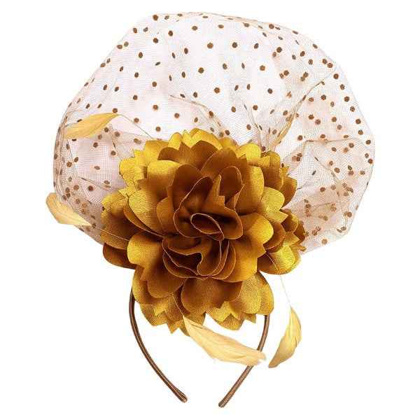 Front Veil Silky Feather Gatsby Fascinator