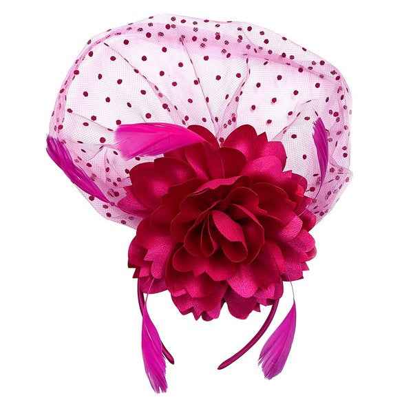 Front Veil Silky Feather Gatsby Fascinator