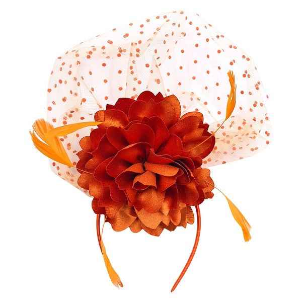 Front Veil Silky Feather Gatsby Fascinator