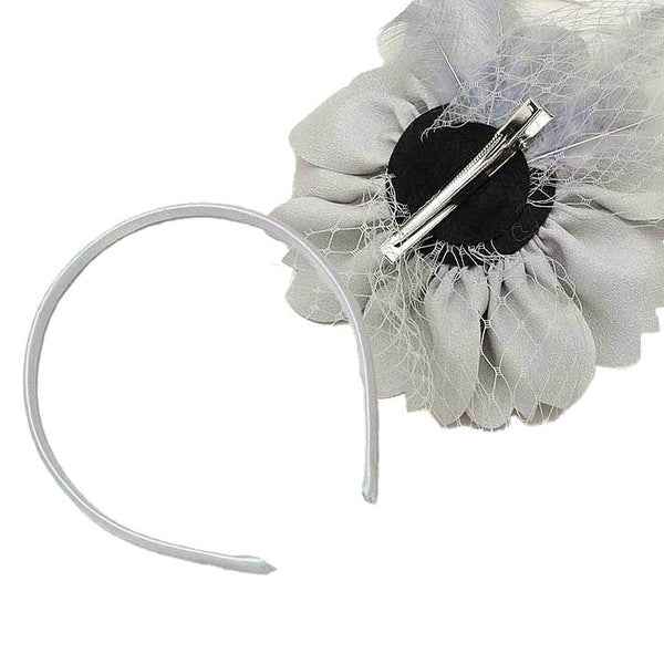 Front Veil Silky Feather Gatsby Fascinator