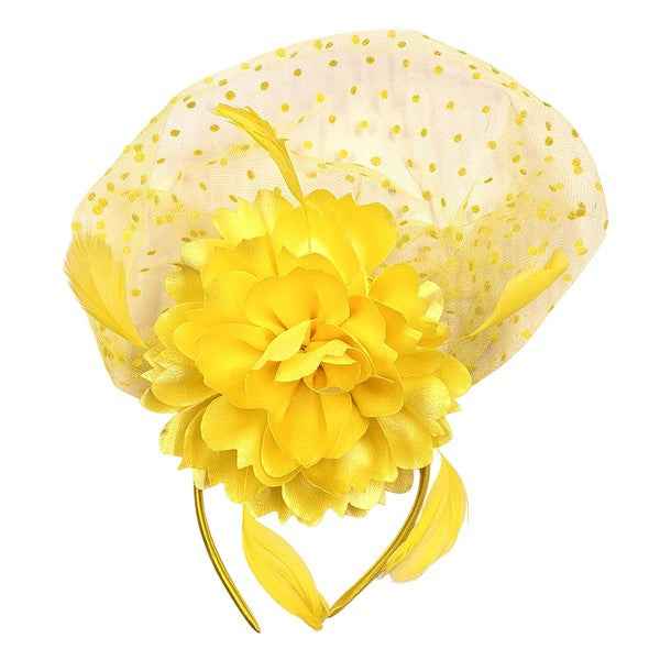 Front Veil Silky Feather Gatsby Fascinator