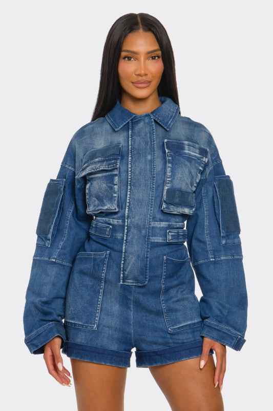 PLUS SIZE City Command Romper
