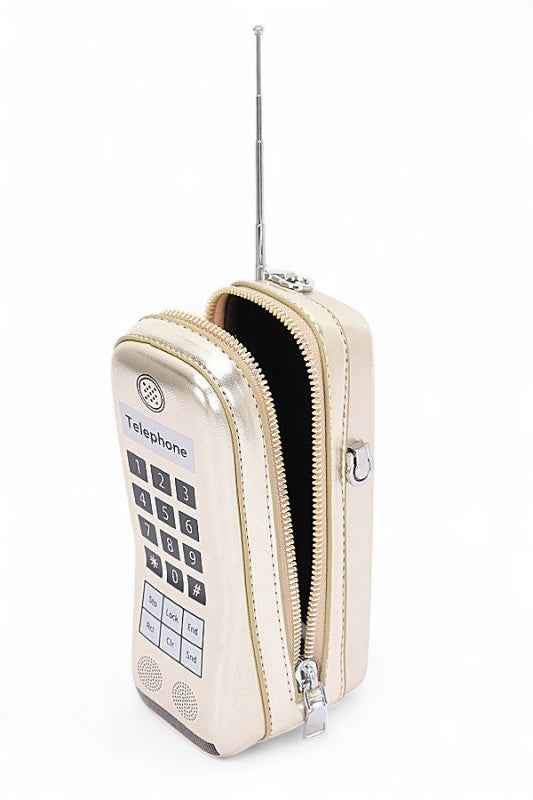 Retro Cell Phone Novelty Clutch Bag