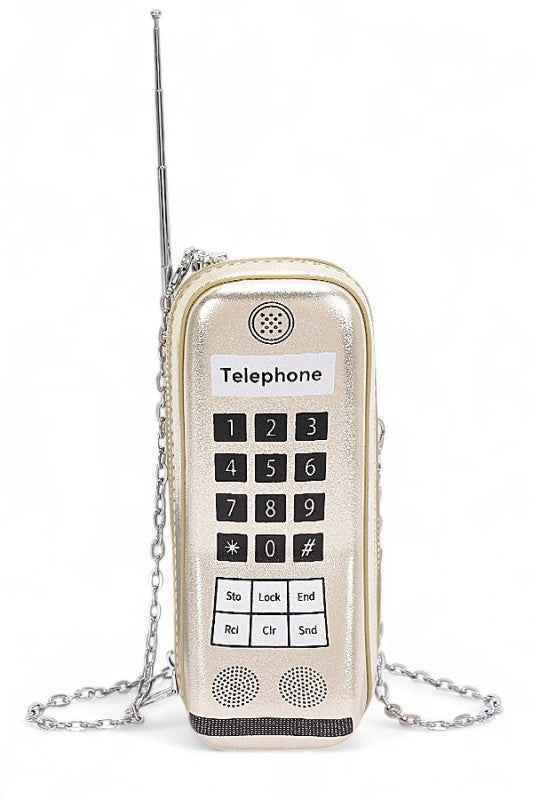Retro Cell Phone Novelty Clutch Bag