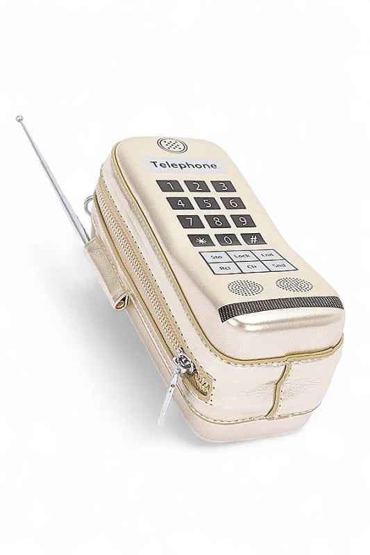 Retro Cell Phone Novelty Clutch Bag
