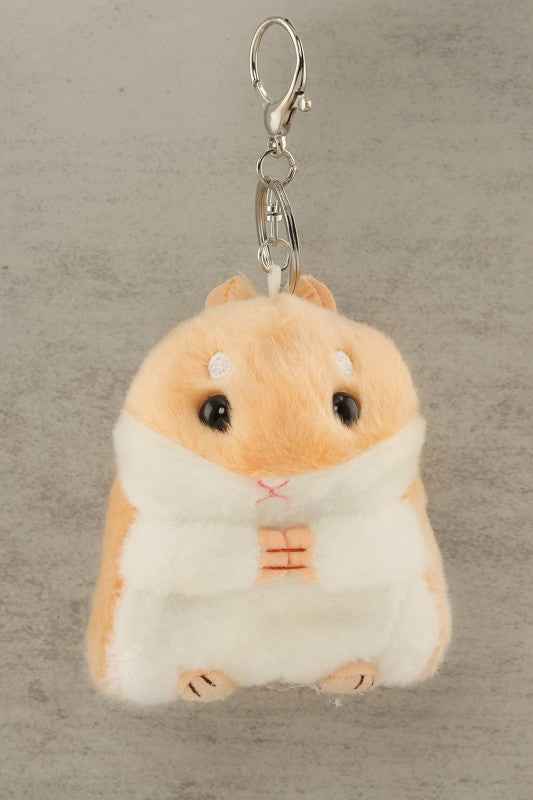 Soft Fur Plush Hamster Keychain