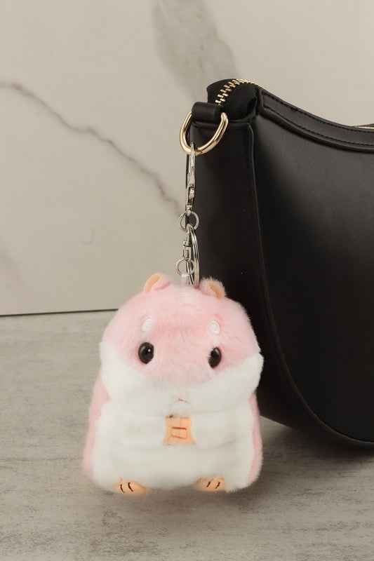 Soft Fur Plush Hamster Keychain