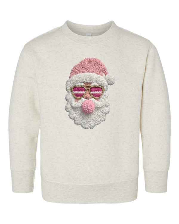 Latch Hook Santa Bubble Gum Graphic Sweatshirt