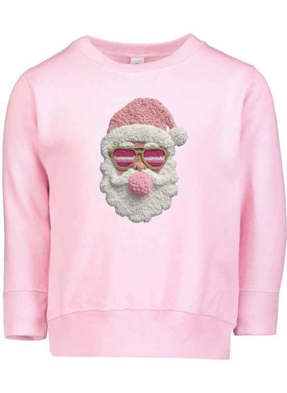 Latch Hook Santa Bubble Gum Graphic Sweatshirt