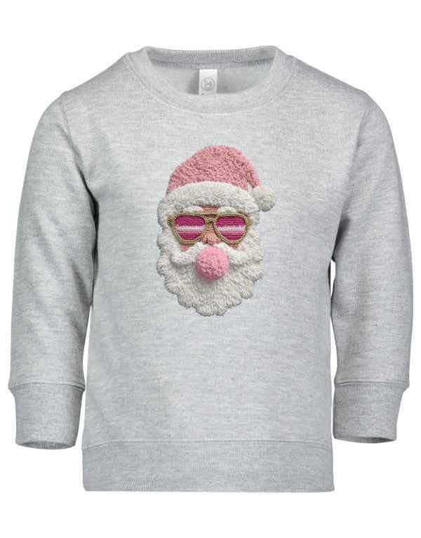 Latch Hook Santa Bubble Gum Graphic Sweatshirt