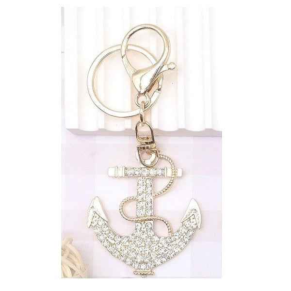 12pk Anchor Dot Keyring Bag Charm