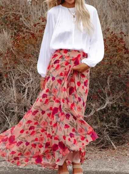 Floral Maxi Skirt