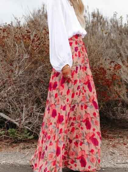 Floral Maxi Skirt