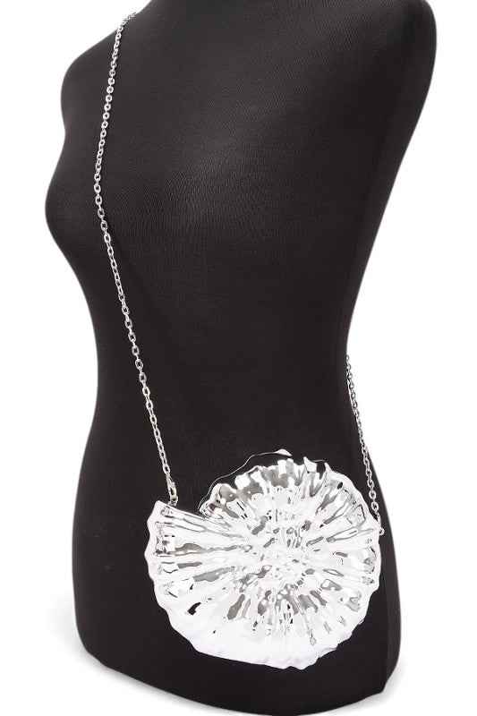 Iconic Seashell Acrylic Box Cltuch Swing Bag