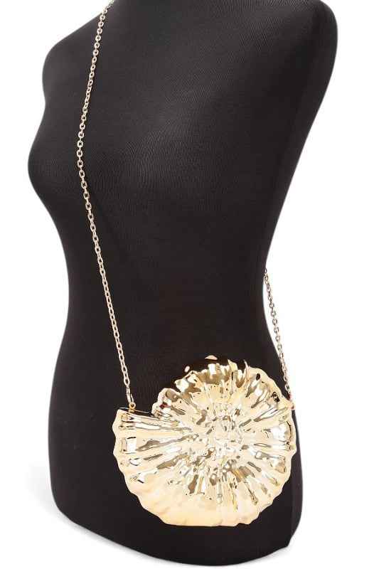 Iconic Seashell Acrylic Box Cltuch Swing Bag