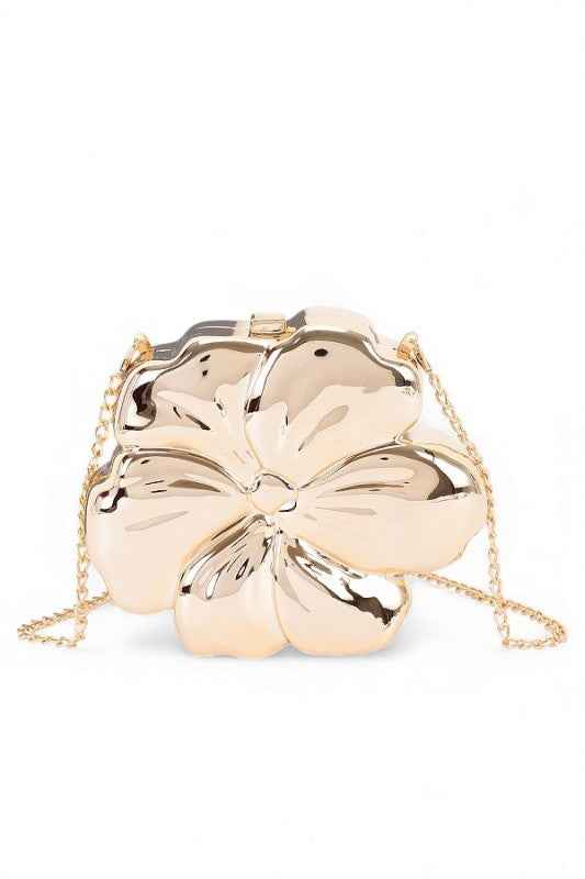 Iconic Flower Acrylic Box Cltuch Swing Bag