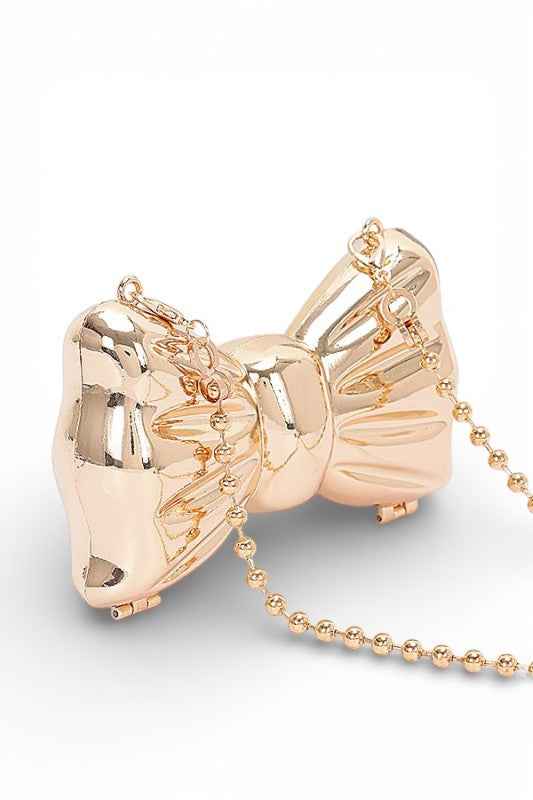 Acrylic Small Bowtie Novelty Swing Clutch Bag