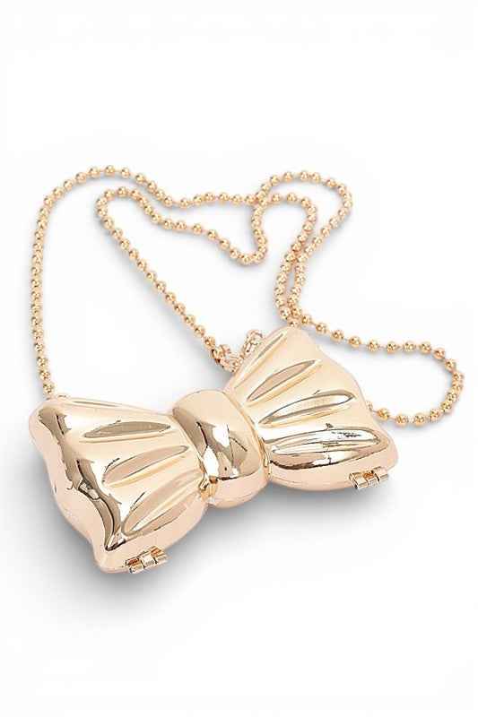 Acrylic Small Bowtie Novelty Swing Clutch Bag