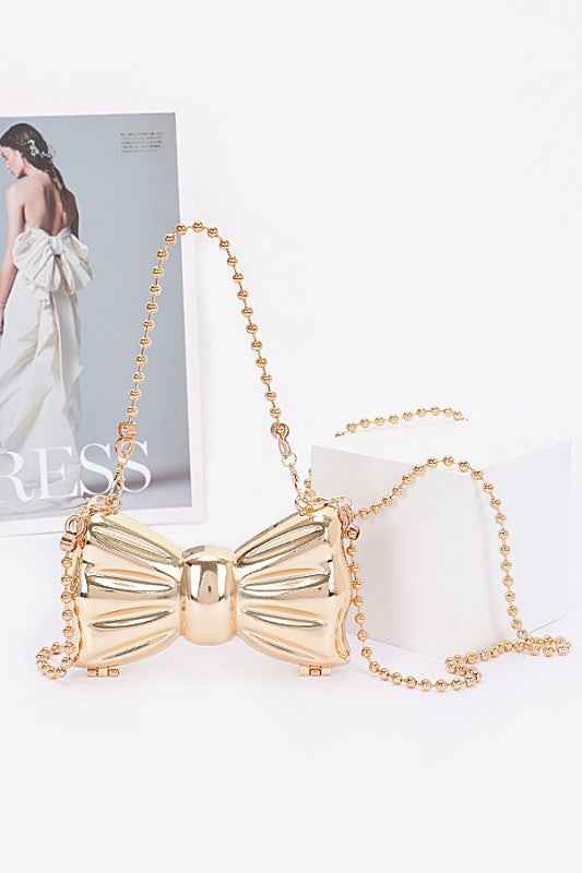 Acrylic Small Bowtie Novelty Swing Clutch Bag