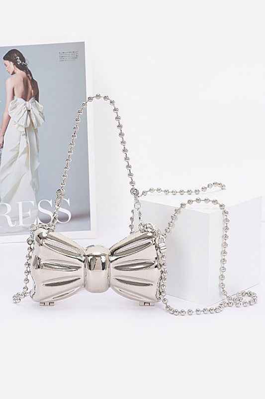 Acrylic Small Bowtie Novelty Swing Clutch Bag