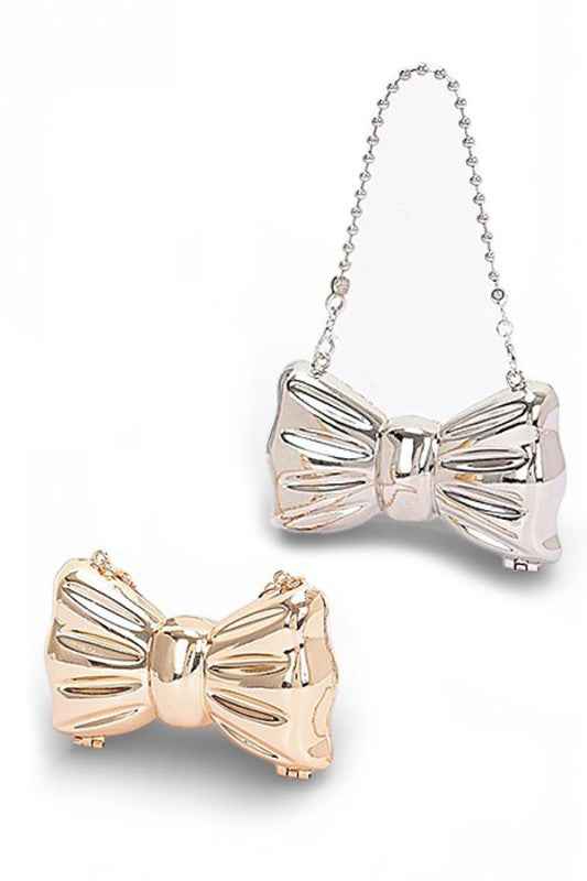 Acrylic Small Bowtie Novelty Swing Clutch Bag