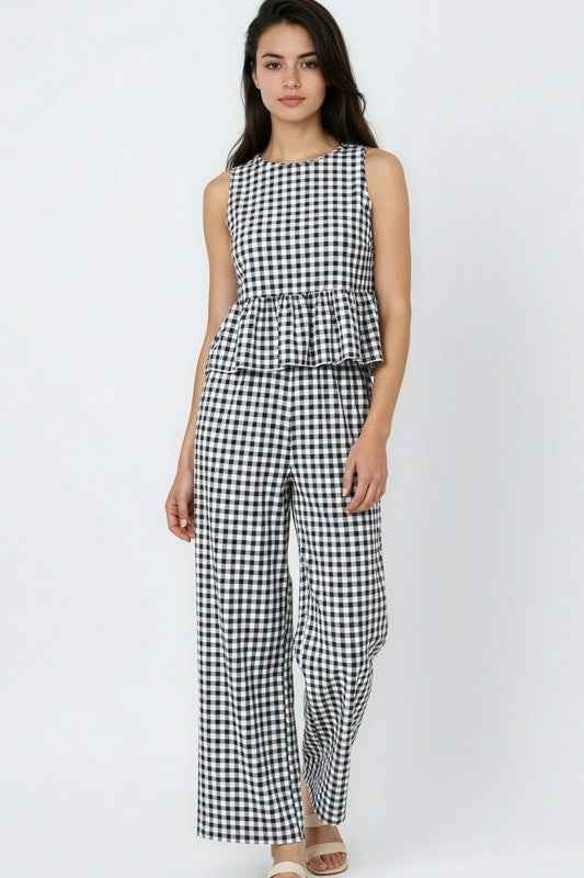 Gingham Pants & Top Set