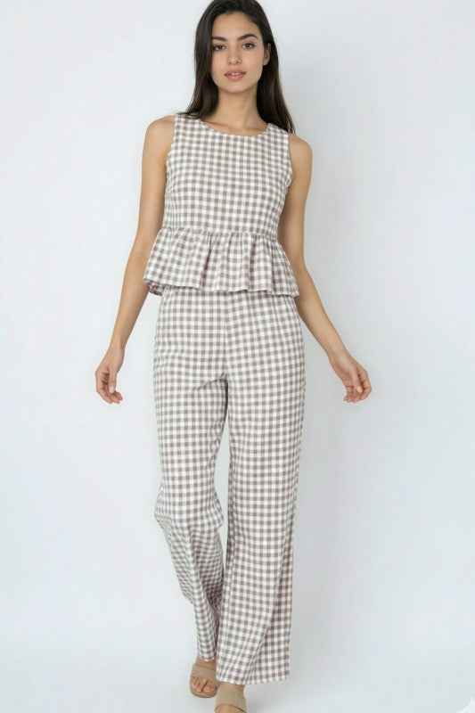 Gingham Pants & Top Set