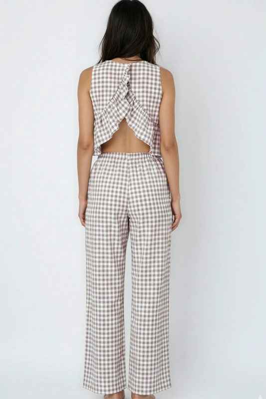 Gingham Pants & Top Set