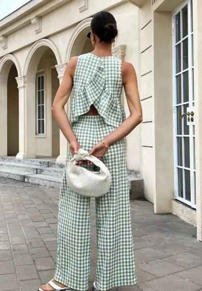Gingham Pants & Top Set