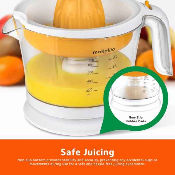 moRollio Compact 32oz Electric Citrus Juicer