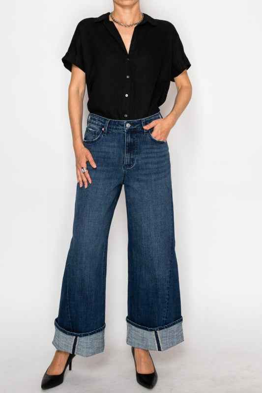 Athena Inseam Transfer High Rise A-Wide Jeans