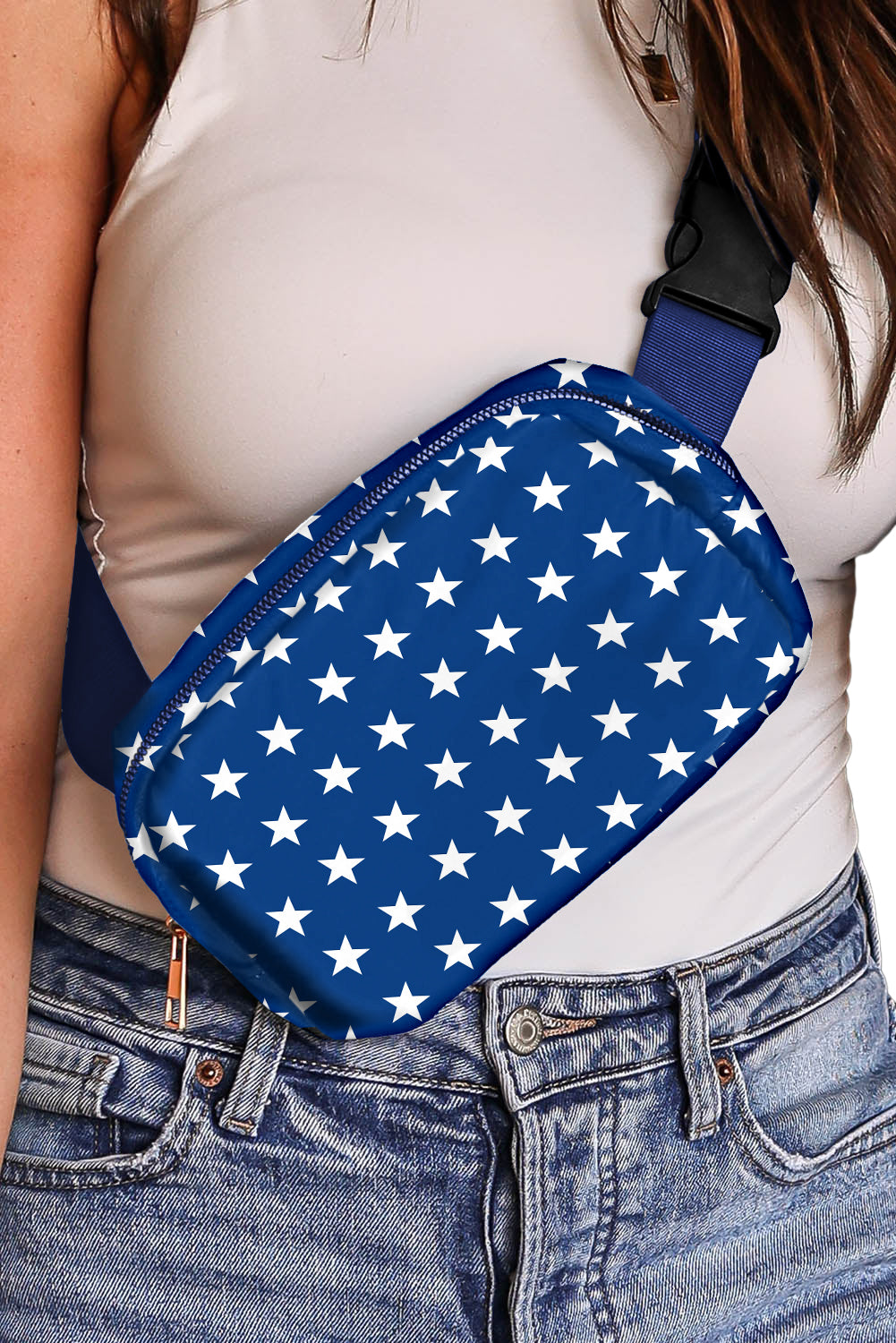 Bluing Independent Day Flag Star Printed Crossbody Bag Dear-Lover Dropshipping