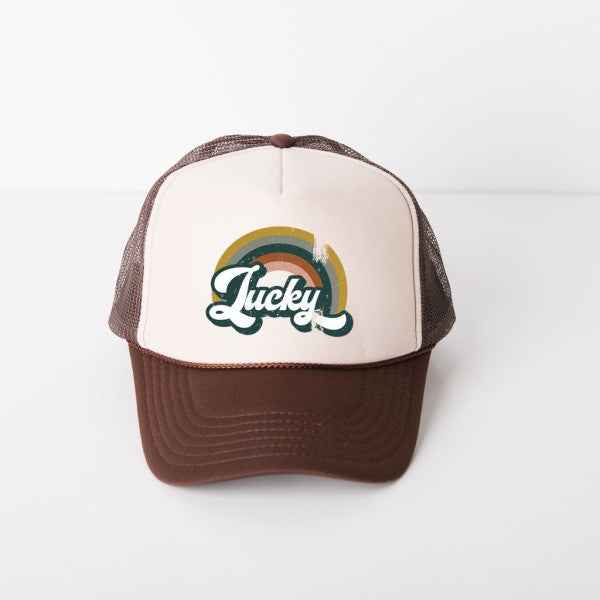 Lucky Rainbow Foam Trucker Hat