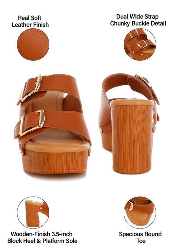 Kenna Dual Buckle Strap Sandals
