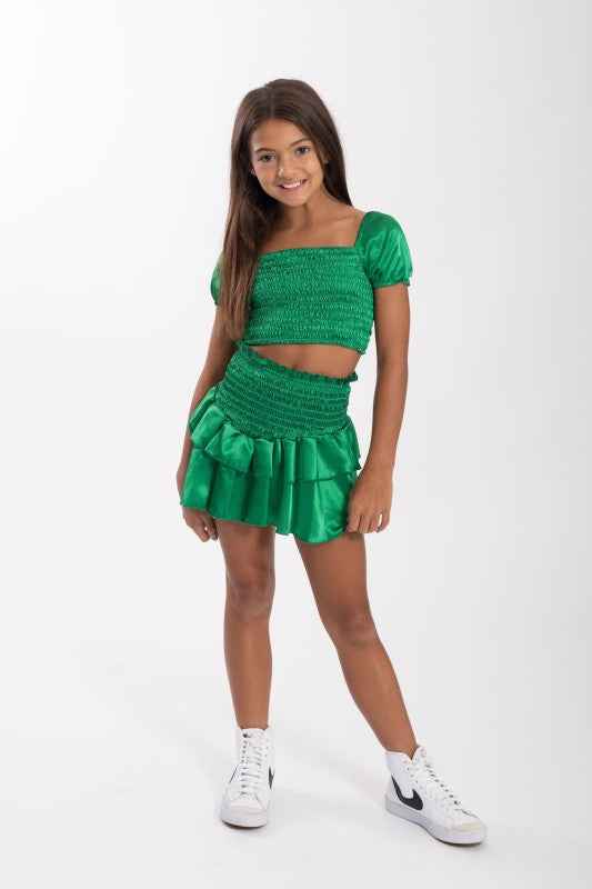 Kids Amber Smocked Ruffle 2 Piece Set