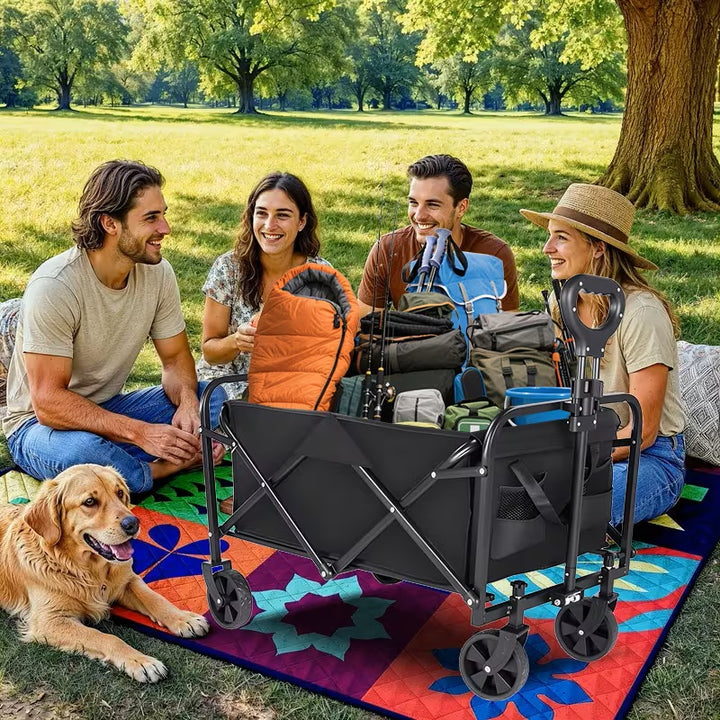 Foldable Utility Wagon - Heavy-Duty All-Terrain Cart (780 Lb) BSDSB