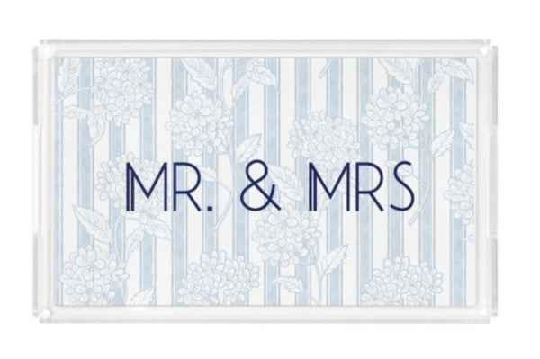 Something Blue Acrylic Trinket Tray with 4 Interch