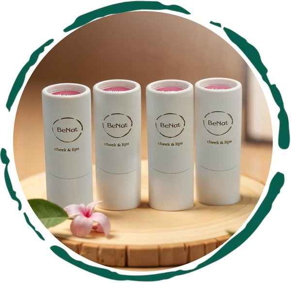 Lip & Cheek Bloom. 2 in 1 Natural Lipstick for Vib
