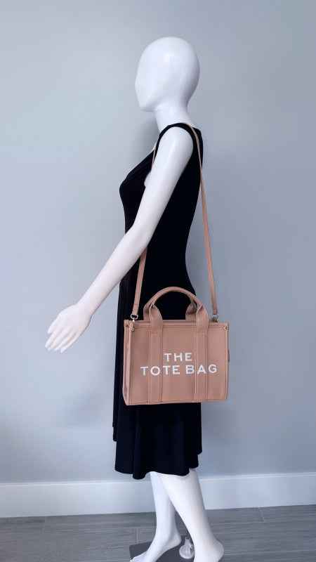 Design Tote Bag Medium Size Beige