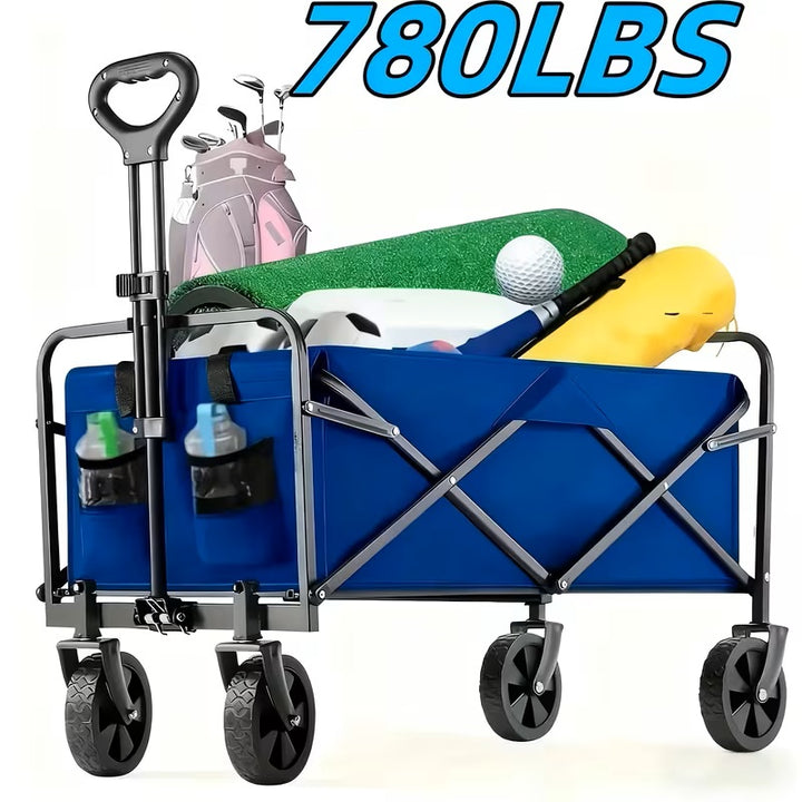 Foldable Utility Wagon - Heavy-Duty All-Terrain Cart (780 Lb) BSDSB