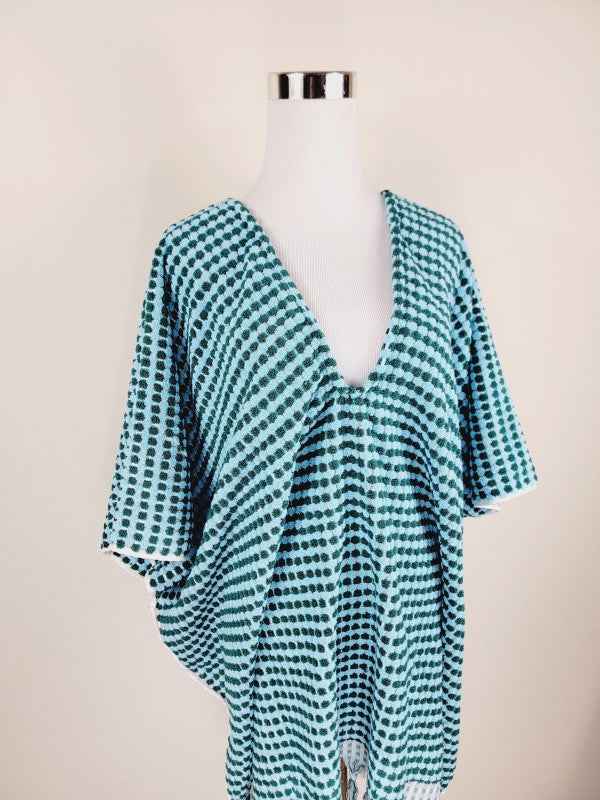 One Size Everyday Cover Up Towel – Beach Perfect , Pom Pom B