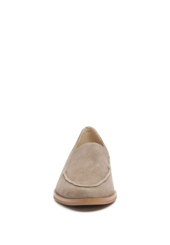 Anna Suede Leather Loafers