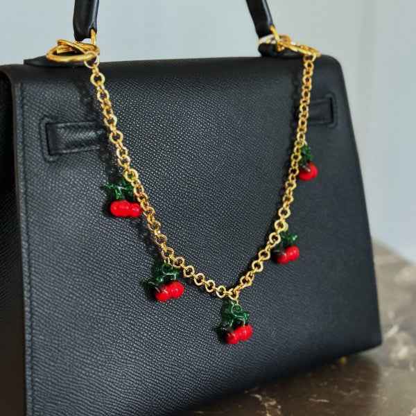 Sweet Cherry Drops Bag Charm
