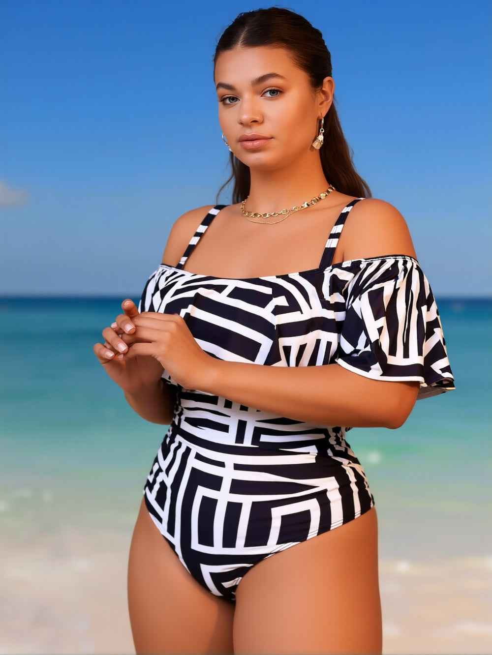 Women's One-piece Casual Swimsuit M095