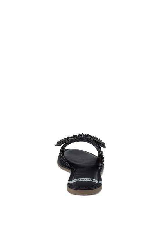 Pipa Big Bow Beaded Flats