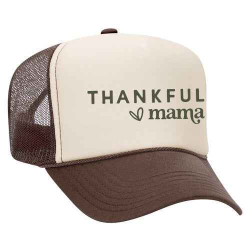 Thankful Mama Bold Heart Foam Trucker Hat