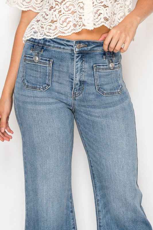 Aurelia High Rise Crop Palazzo Tummy Control