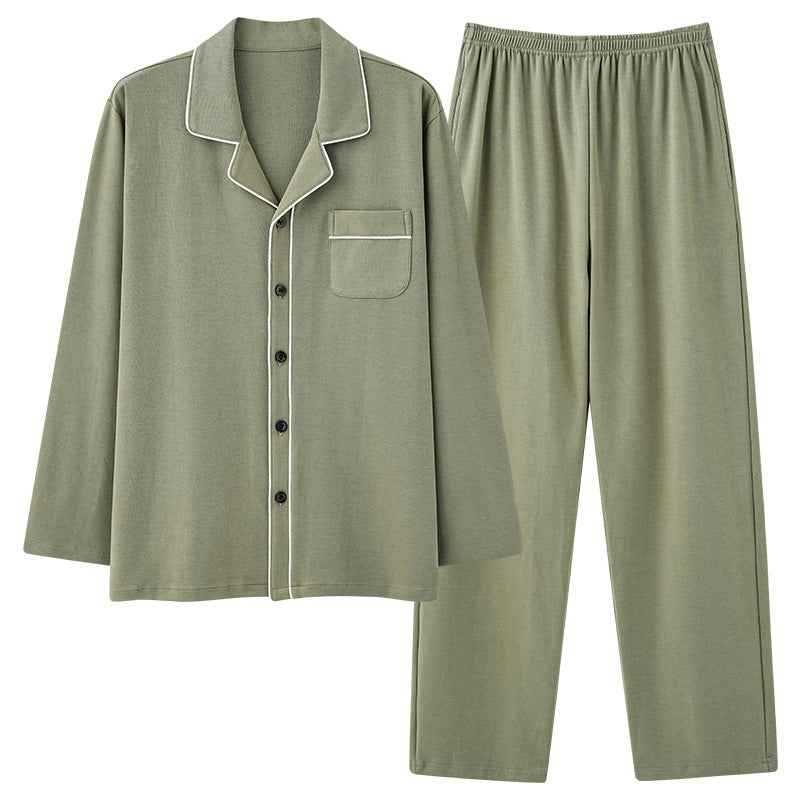 Long sleeved cardigan home wear men's pajamas set eprolo